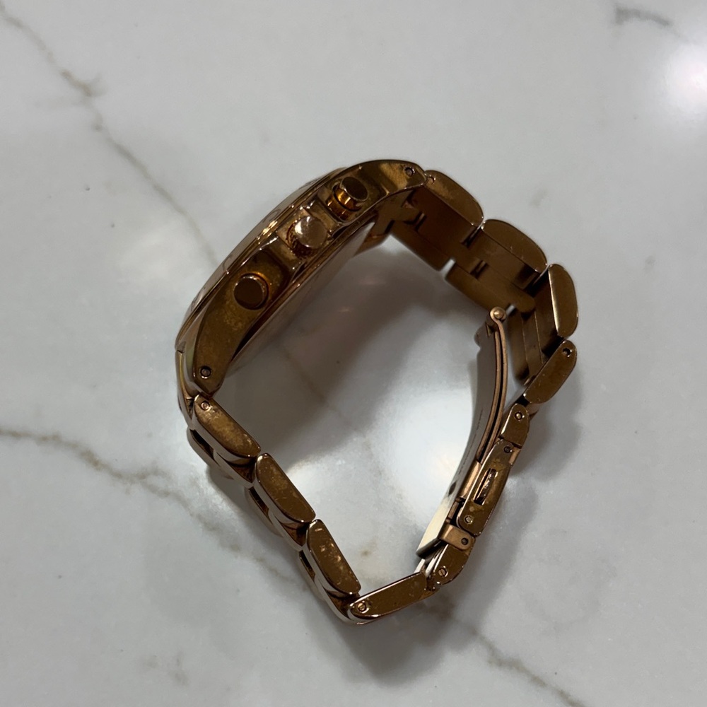 Marc By Marc Jacobs Rose Gold Tone Multi-Function Bracelet Watch - Picture 5 of 9